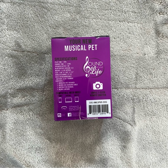 IHIP Bluetooth Wireless Pet Speaker (NEW) Otis the Dog about 2" tall - Picture 2 of 3